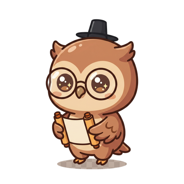 Wise Scholar Owl